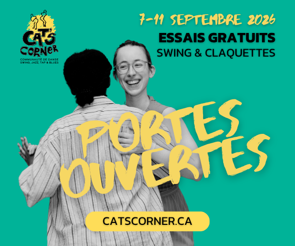 Portes ouvertes chez Cat'S Corner - Essais gratuits de danse swing et claquettes du 7 au 11 septembre 2026