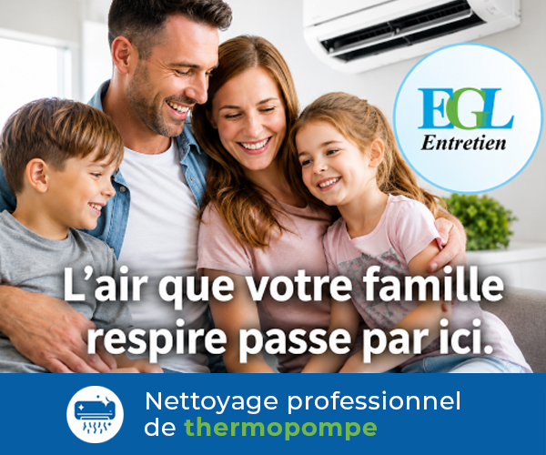 Pour le nettoyage de votre thermopompe ou climatiseur mural, EGL Entretien