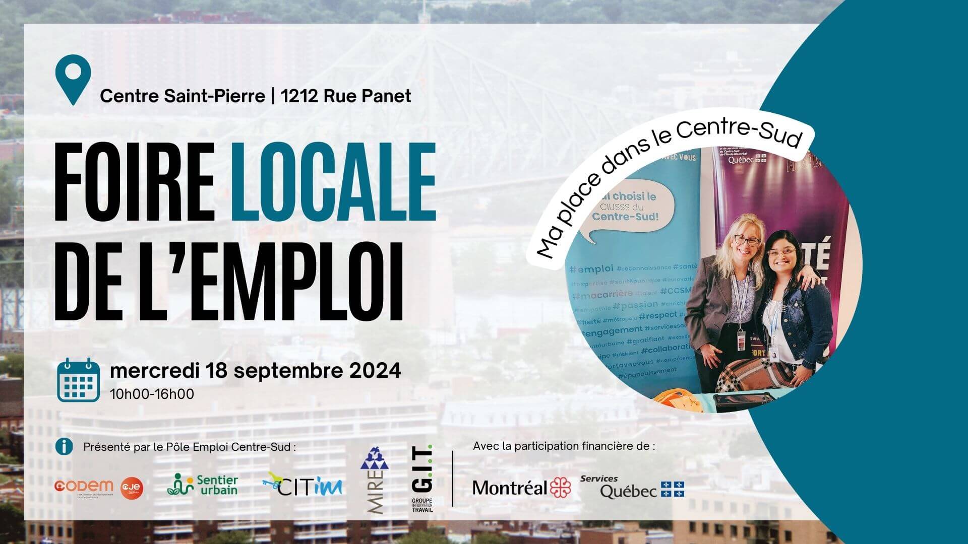 Image de l'article Foire locale de l’emploi – Ma place dans le Centre-Sud