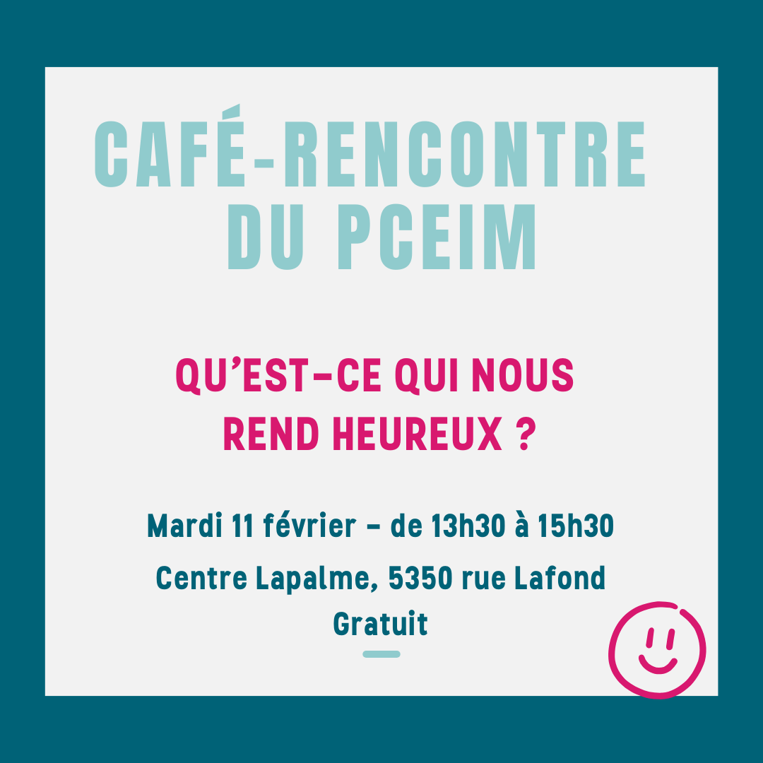 Image de l'article Café-rencontre : Qu’est-ce qui nous rend heureux ?