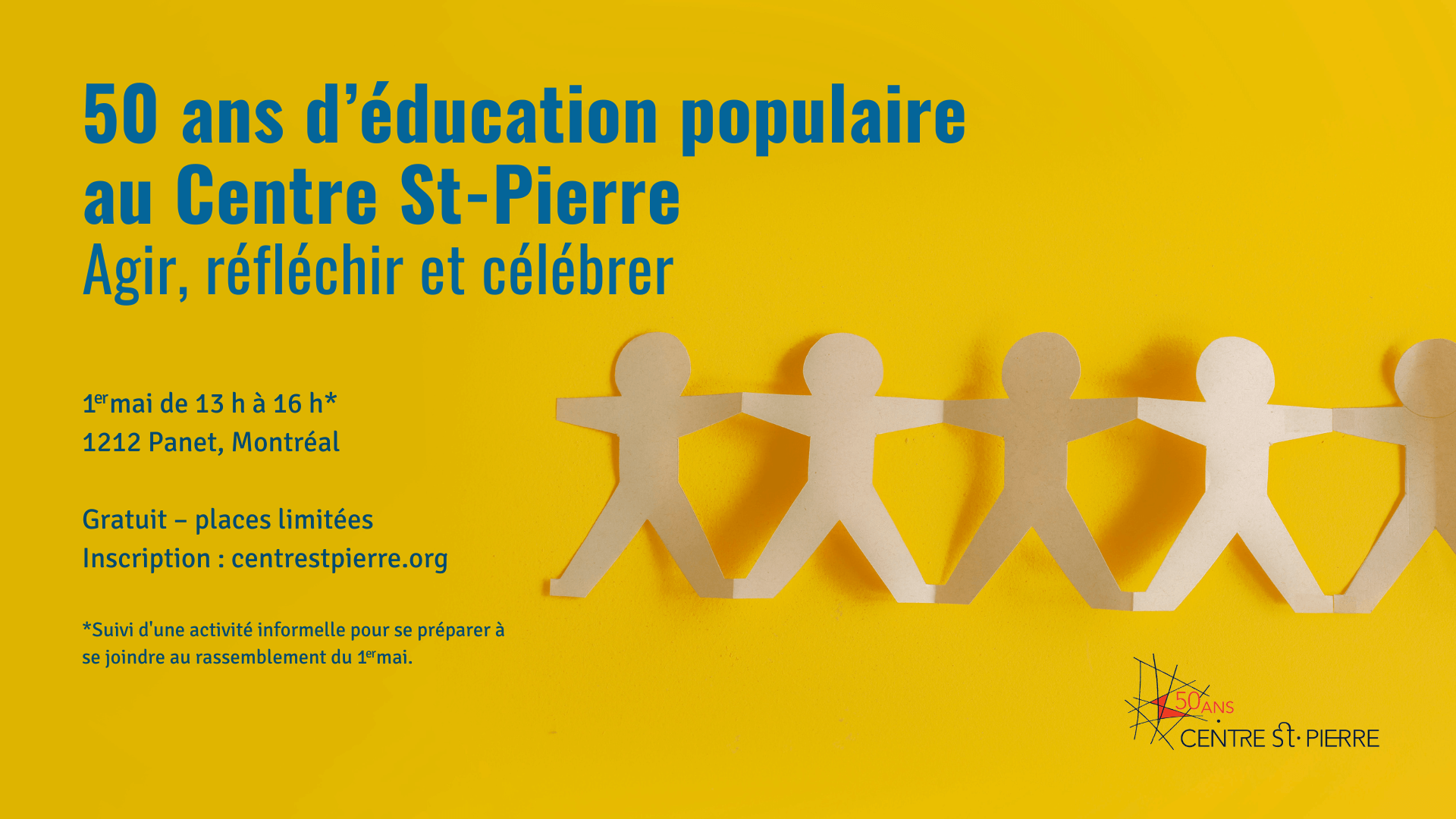 Image de l'article 50 ans d’éducation populaire au Centre St-Pierre : Agir, réfléchir et célébrer