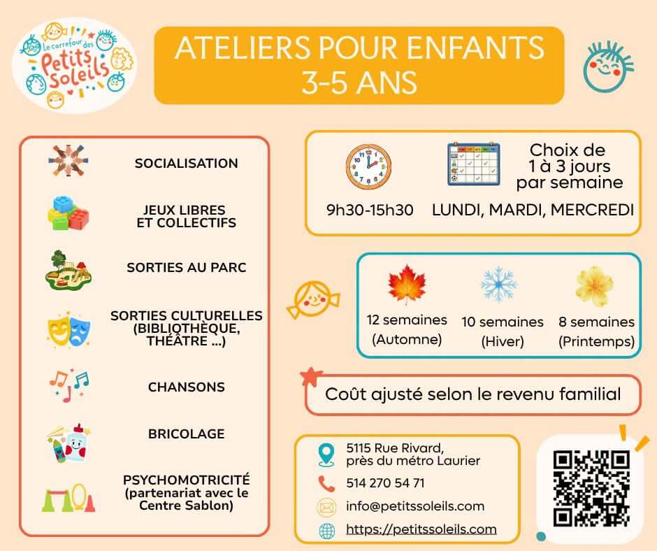 Image de l'article ATELIERS POUR ENFANTS 3-5 ANS