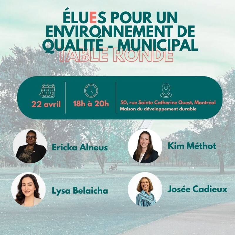 Image de l'article Table ronde : Élues pour un environnement de qualité – municipal