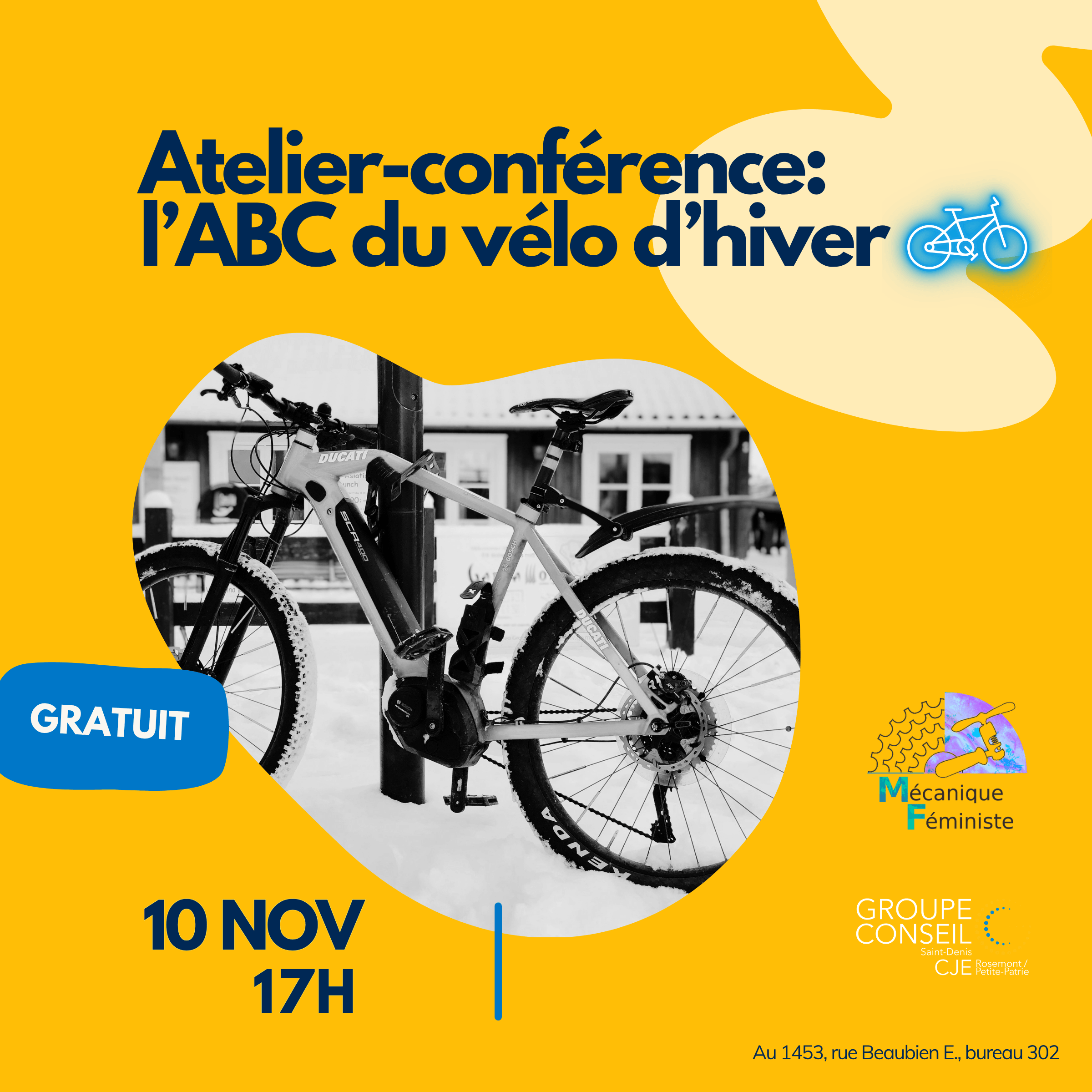 Image de l'article Atelier-conférence : l’ABC du vélo d’hiver