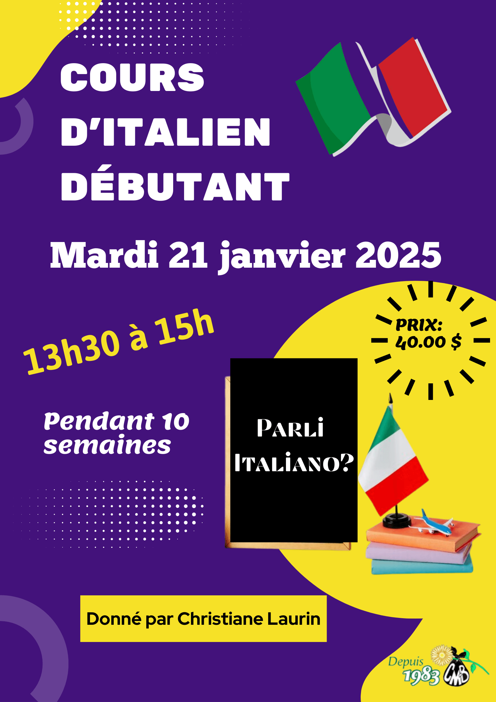 Image de l'article Cours d’italien débutant pour les 55 ans et plus