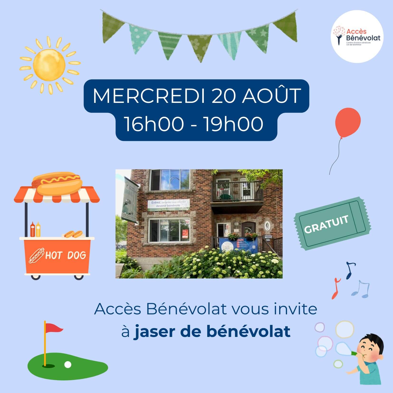 Image de l'article Portes ouvertes – Venez jaser de bénévolat !