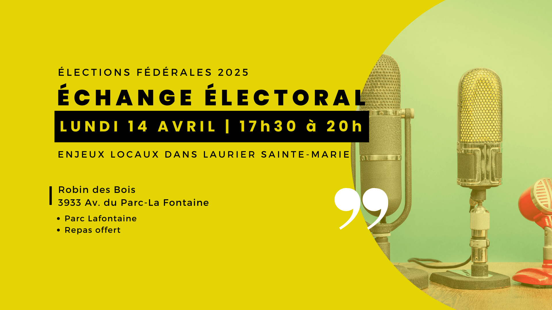 Image de l'article Échange électoral – Laurier Sainte-Marie