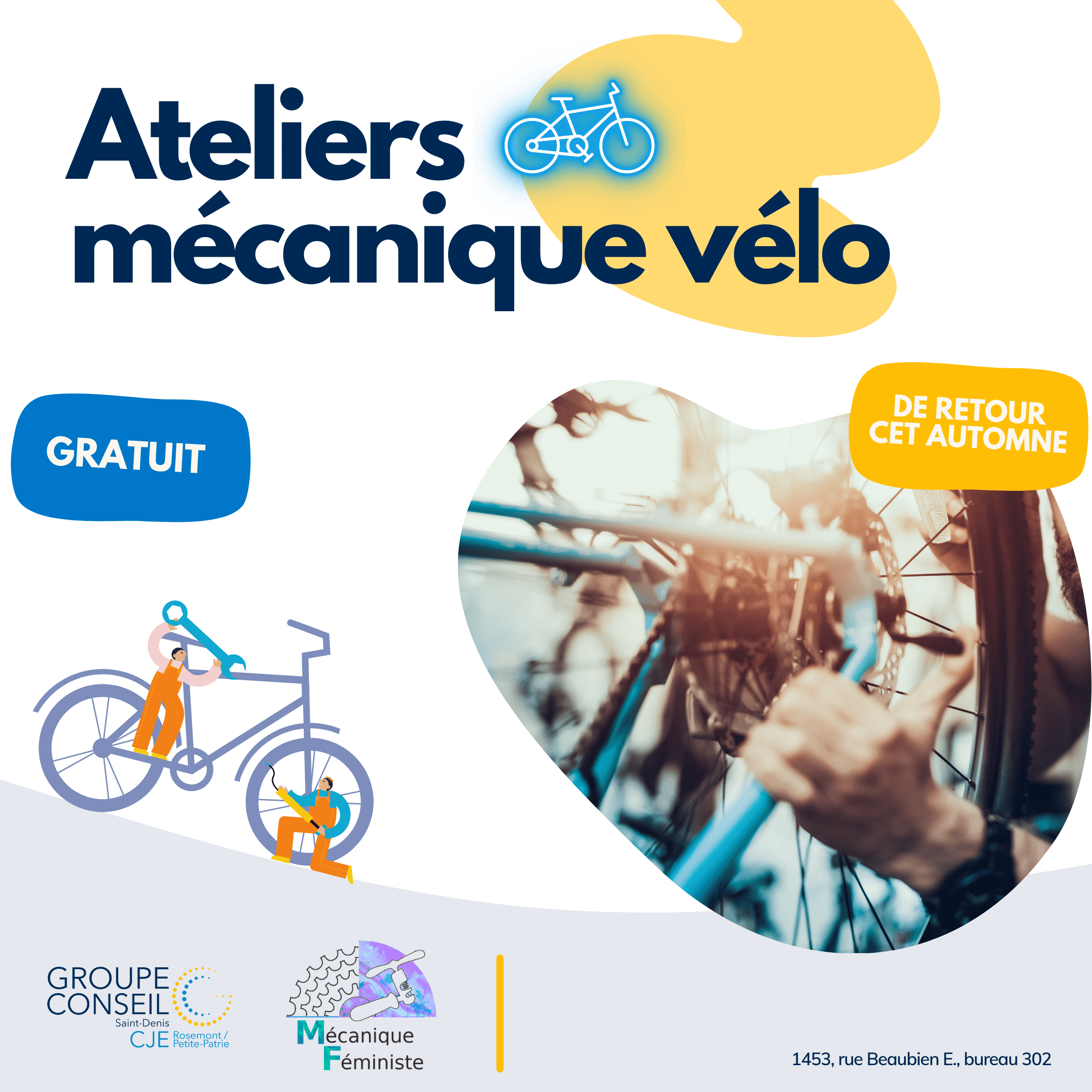 Image de l'article Ateliers pratiques de mécanique vélo