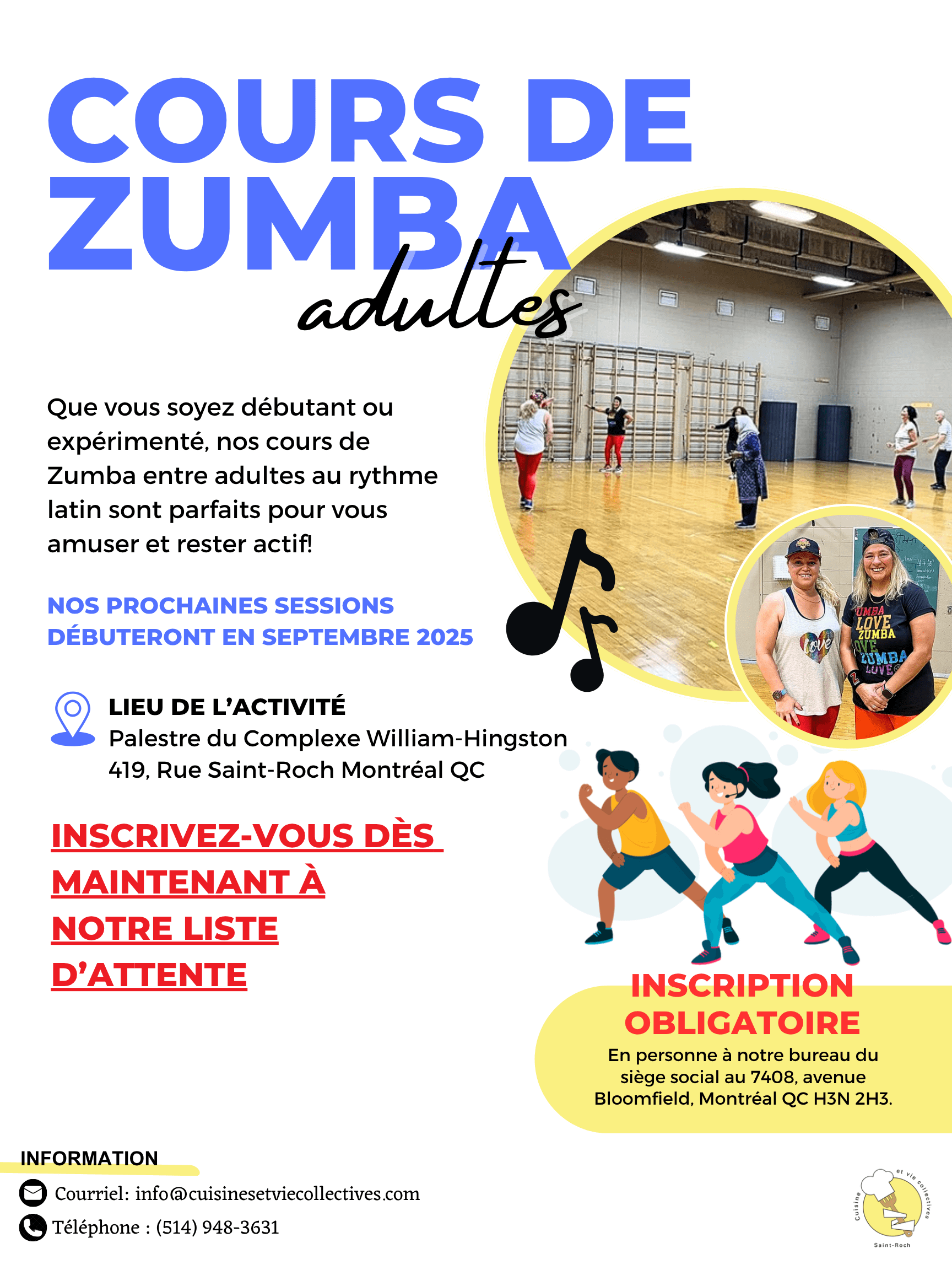 Image de l'article Session automne 2025 – Début de notre activité Zumba adulte (10 séances) dès septembre 2025
