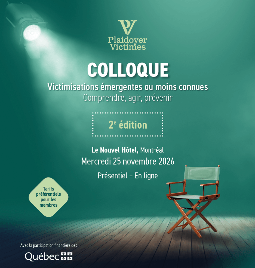 Image de l'article Colloque PV 2026 – Victimisations émergentes ou moins connues | Deuxième édition | mercredi 25 novembre 2026