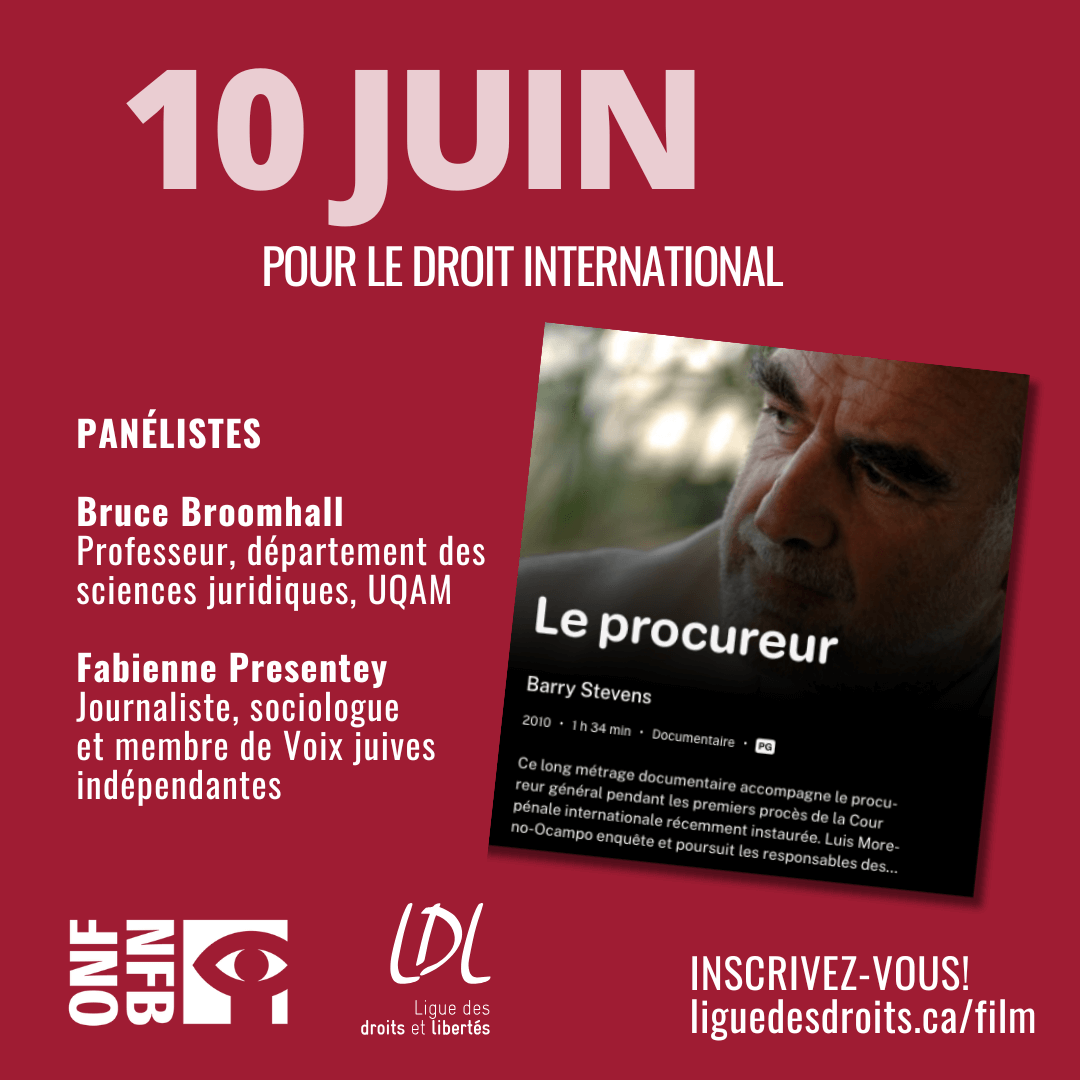 Image de l'article Pour le droit international | Les droits humains à l’affiche!