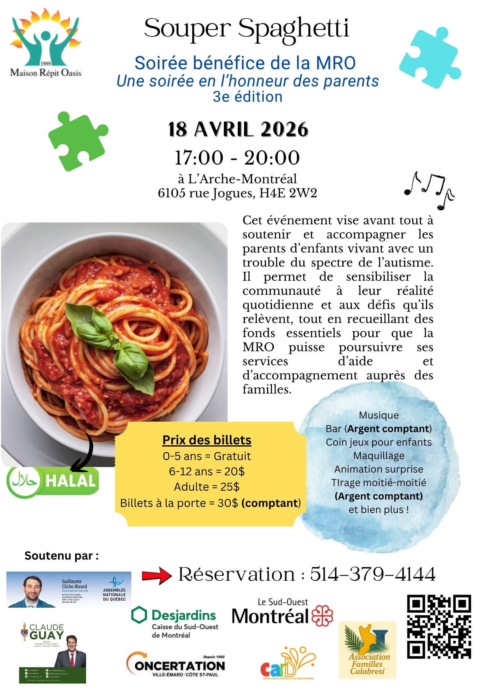 Image de l'article Souper spaghetti-Soirée bénéfice de la MRO