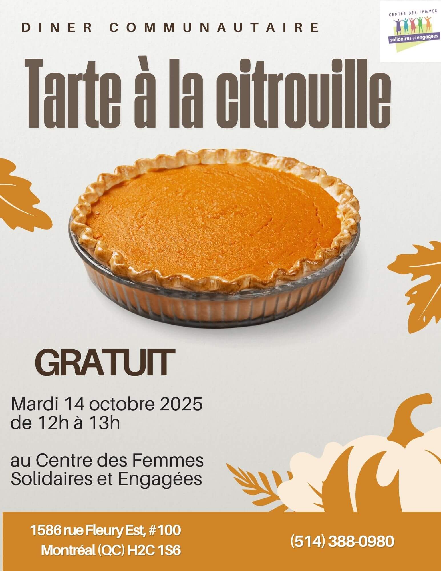 Image de l'article Diner communautaire: Action de grâce