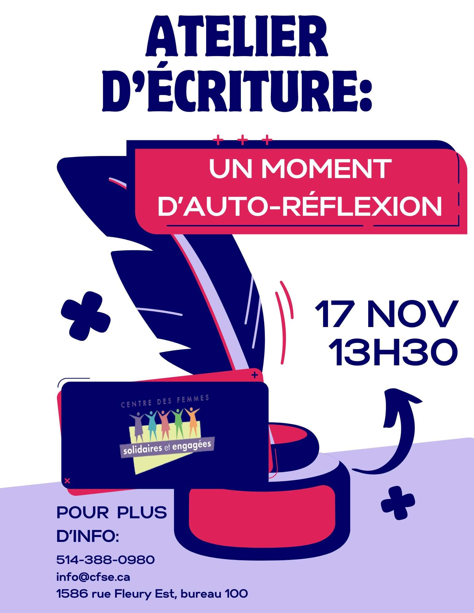 Image de l'article Atelier d’écriture: un moment d’auto-réflexion