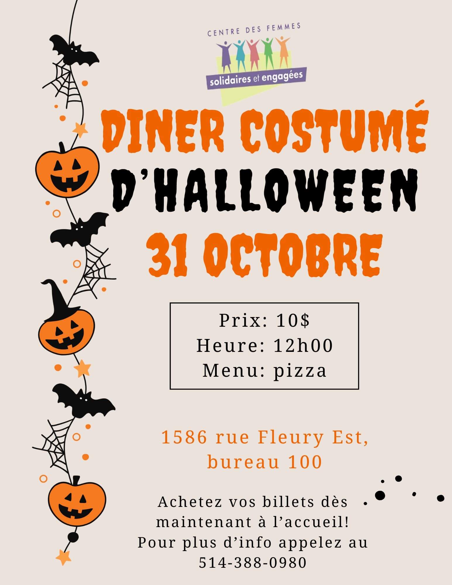 Image de l'article Diner costumé d’Halloween