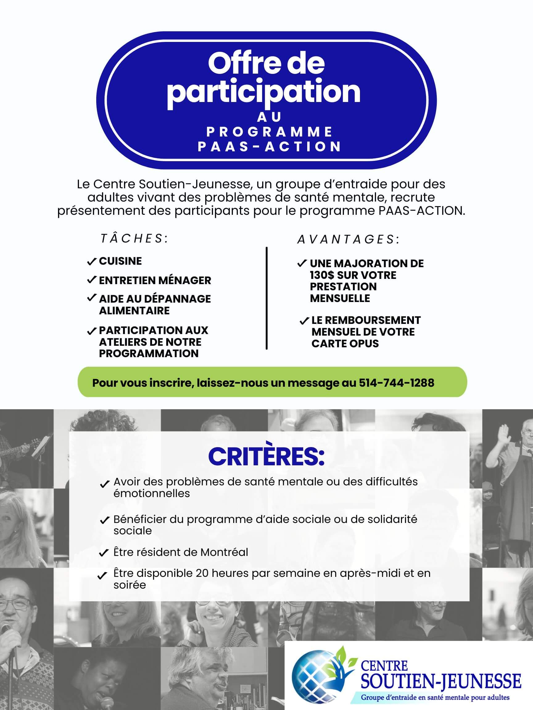 Image de l'article Offre de participation au programme PASS-Action