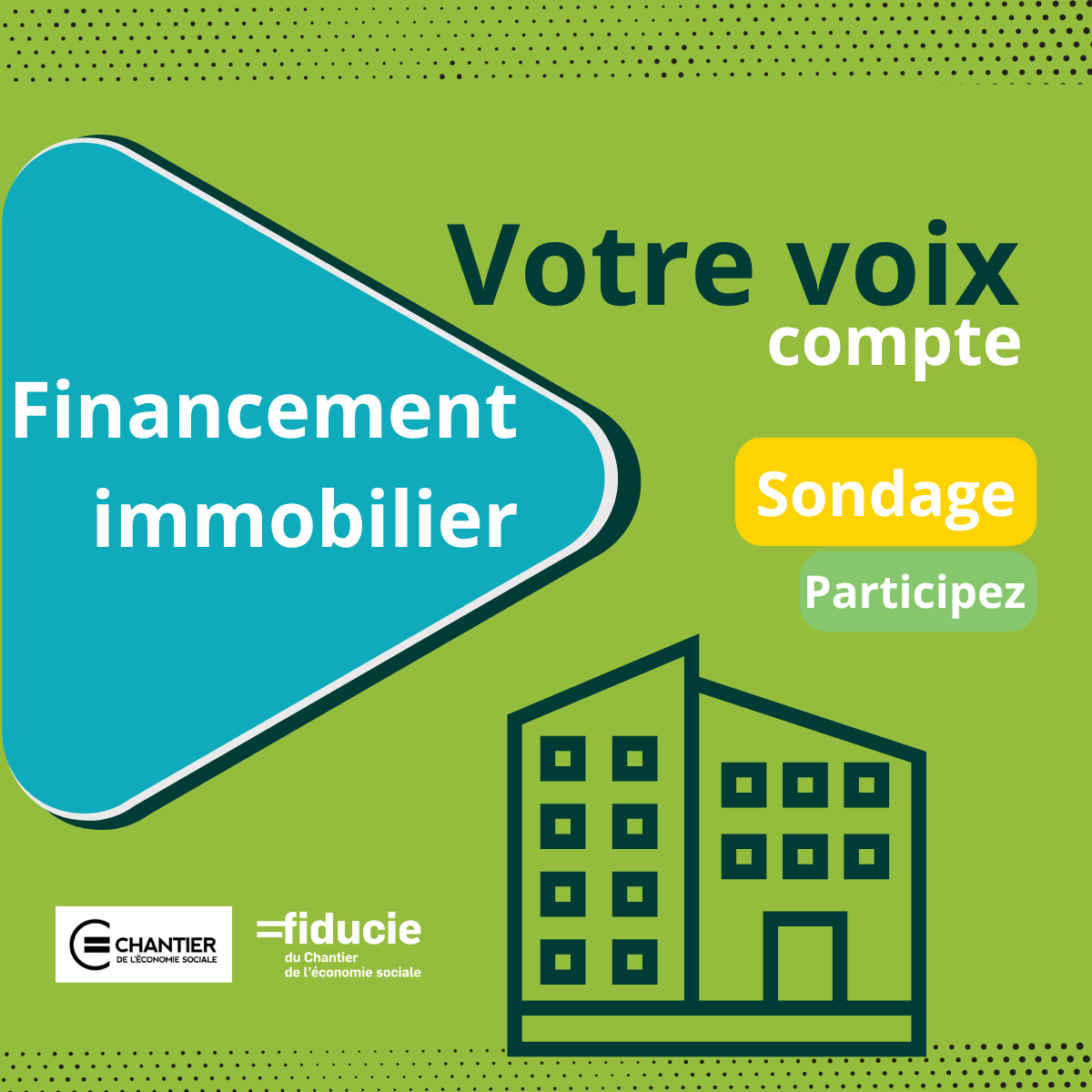 Image de l'article 📣Sondage – Acquisition immobilière pour les entreprises d’économie sociale