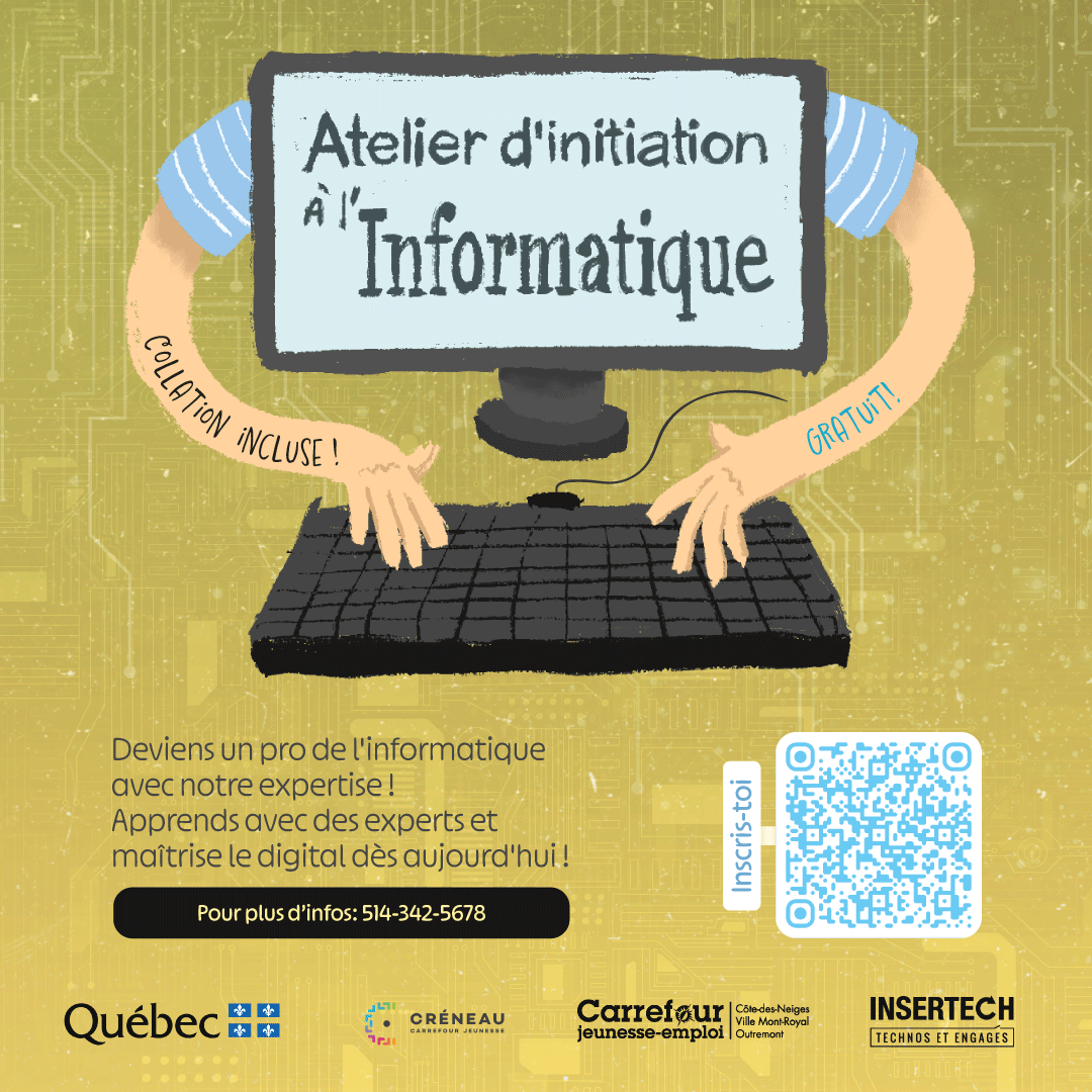 Image de l'article Atelier d’initiation à l’informatique pour débutant / intermédiaire