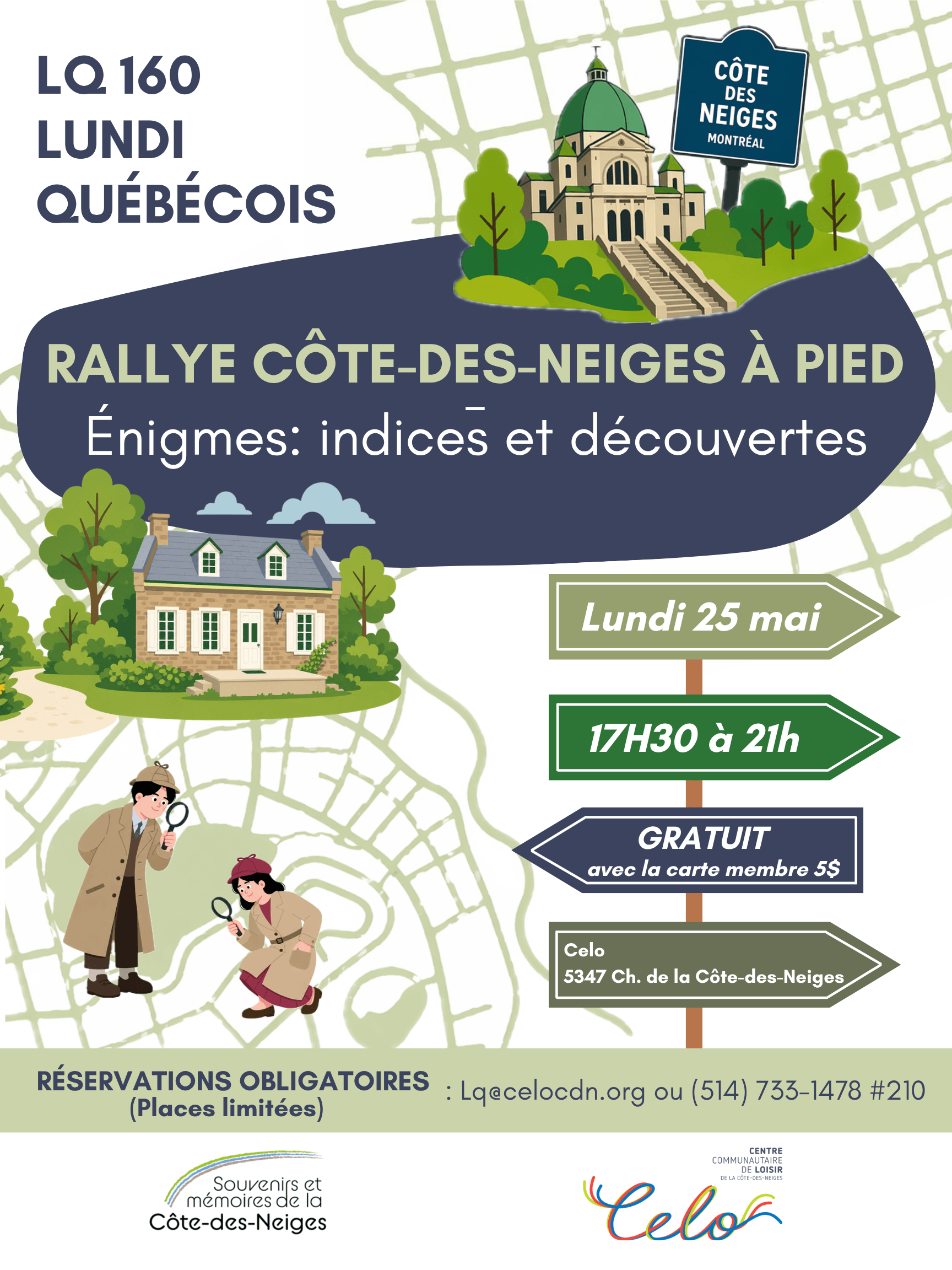 Image de l'article LQ160 – Rallye Côte-des-Neiges, Énigmes : indices et découvertes
