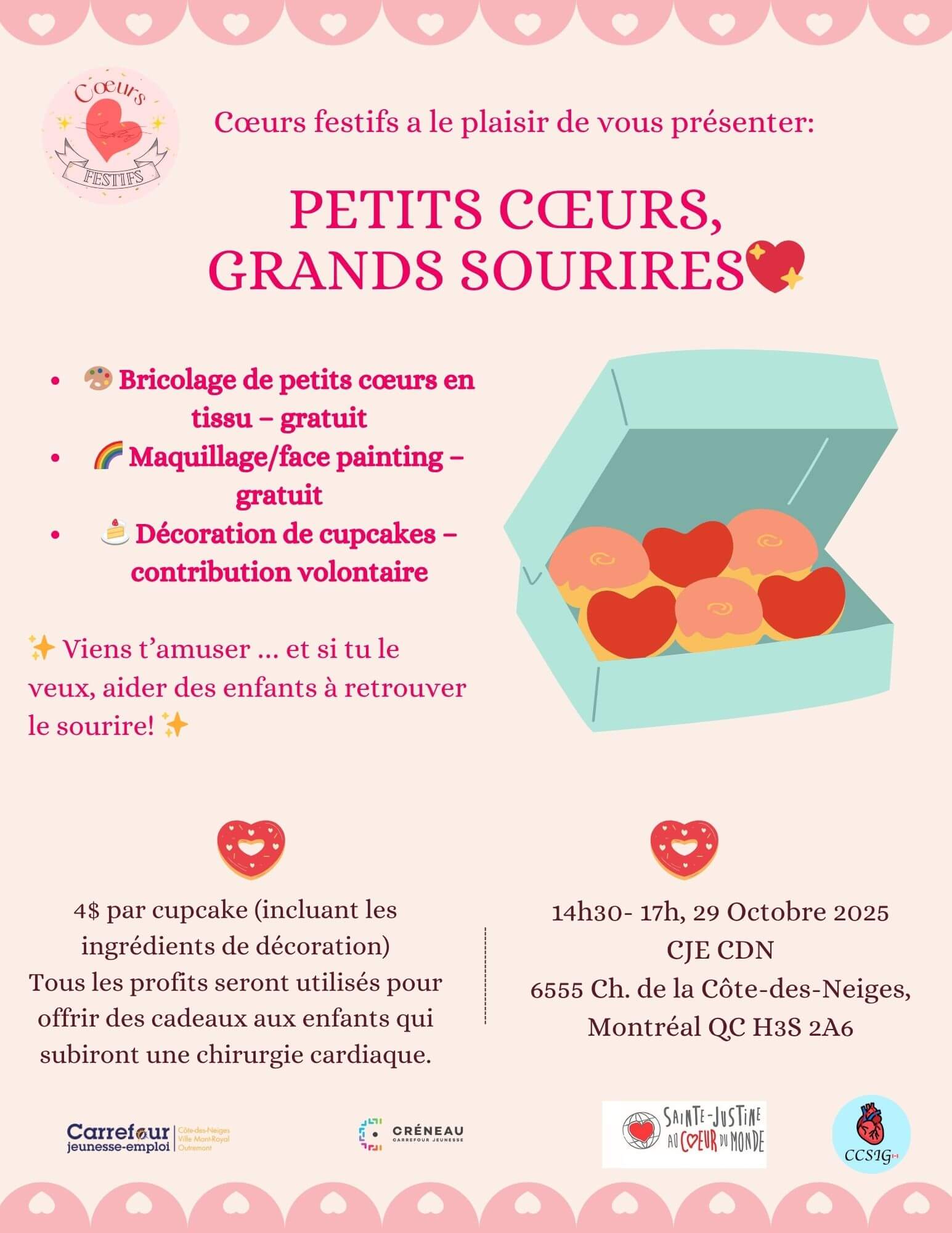 Image de l'article 💖✨ Les Cœurs festifs vous invitent à une journée créative et familiale! ✨💖