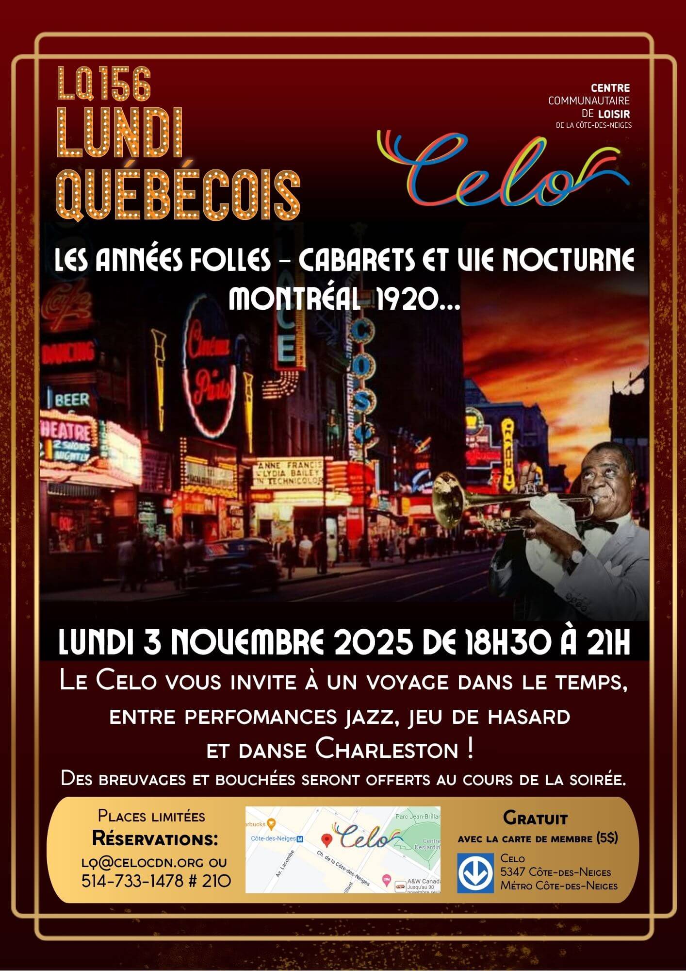 Image de l'article Lundi québécois – Les années folles, cabarets et vie nocturne Montréal 1920…