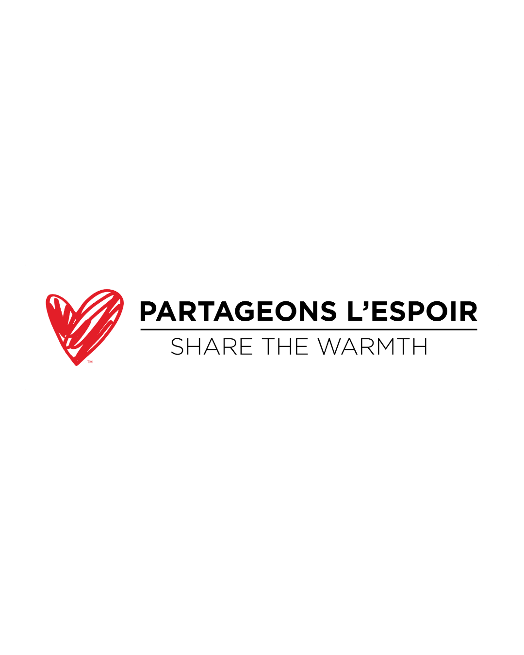 Logo de Partageons l’espoir / Share the Warmth