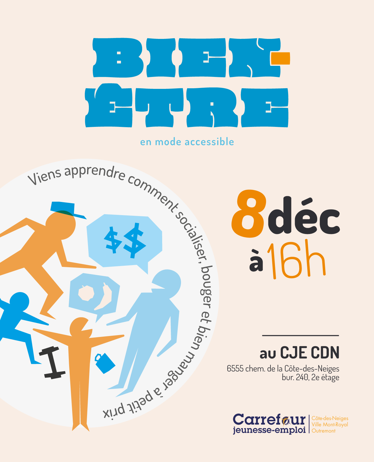 Image de l'article Viens apprendre comment socialiser, bouger et bien manger à petit prix