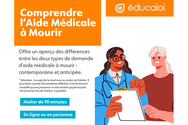 Image de l'article Nouvel atelier gratuit : Comprendre l’aide médicale à mourir