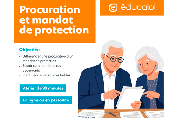 Image de l'article Nouvel atelier gratuit : Procuration et mandat de protection