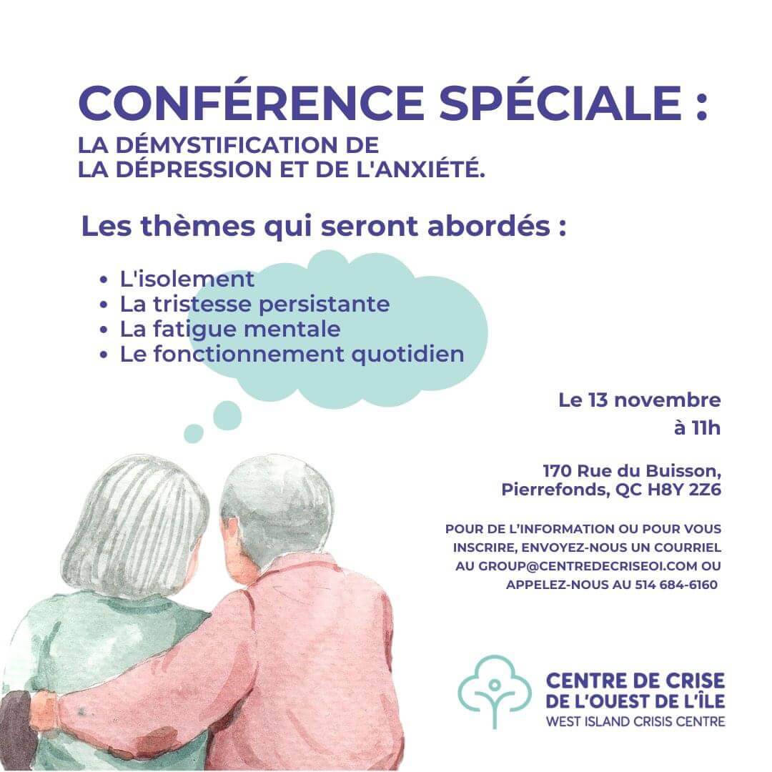 Image de l'article Conférence spéciale : La démystification de la dépression et de l’anxiété