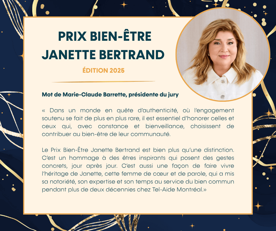 Image de l'article Appel aux Candidatures – Prix Bien-Être Janette Bertrand 2025