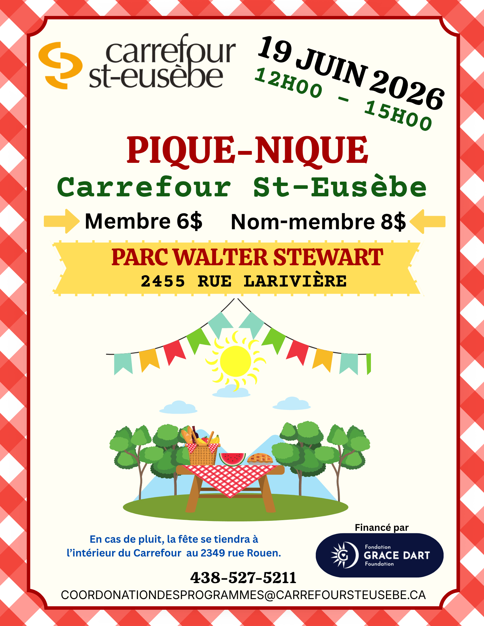 Image de l'article Pique-Nique du  Carrefour St-Eusèbe – 19 juin 2026