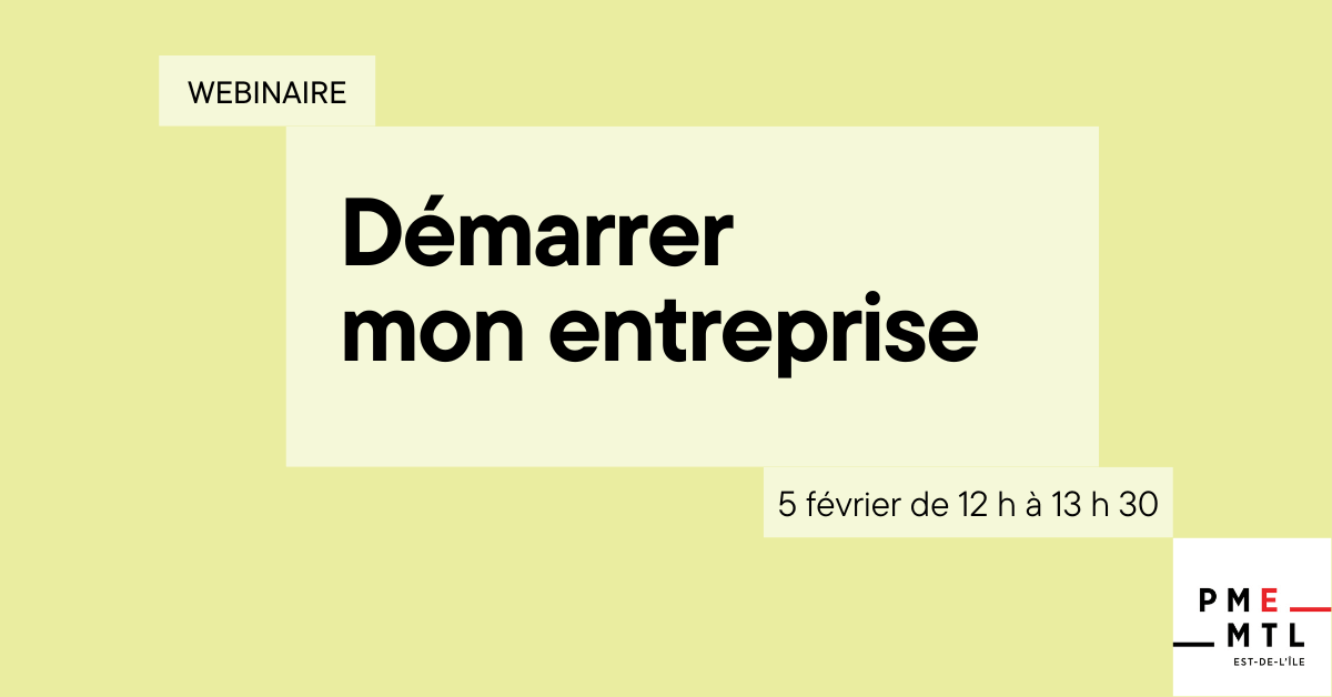 Image de l'article Webinaire – Démarrer mon entreprise