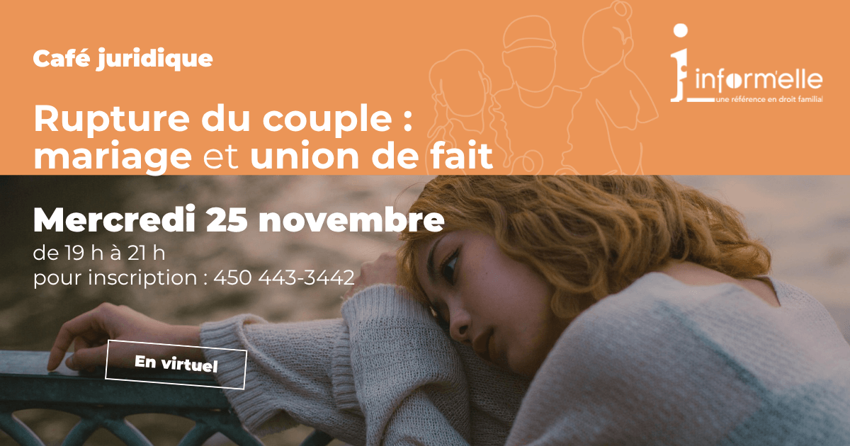 Image de l'article Café juridique : rupture du couple (mariage et union de fait)