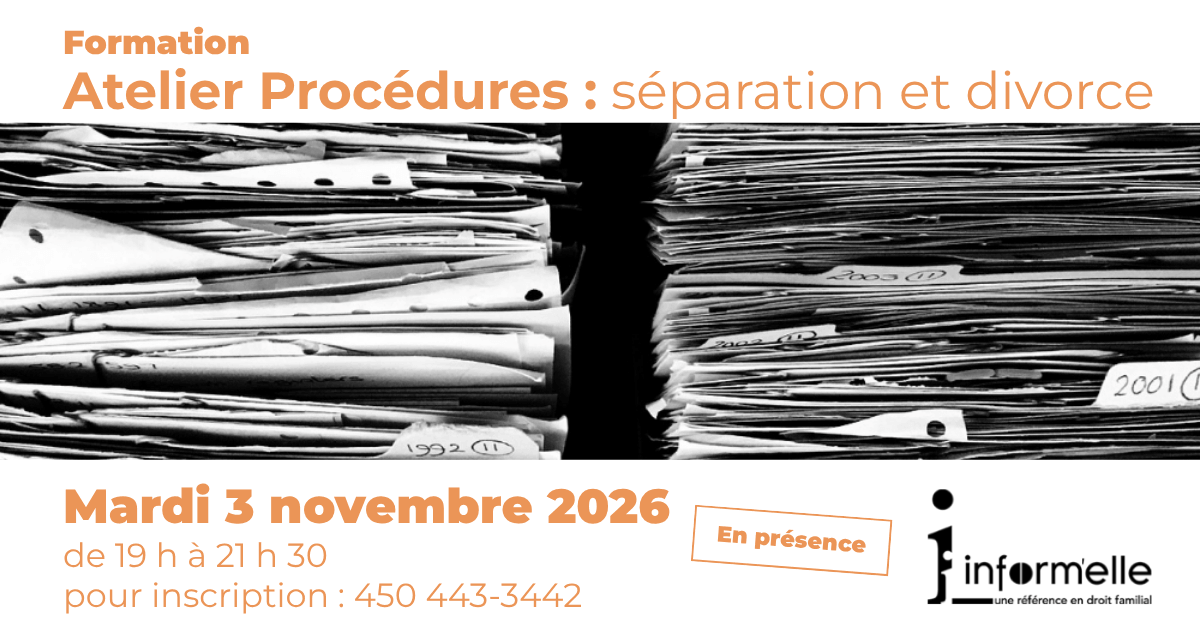Image de l'article Atelier Procédures : séparation et divorce
