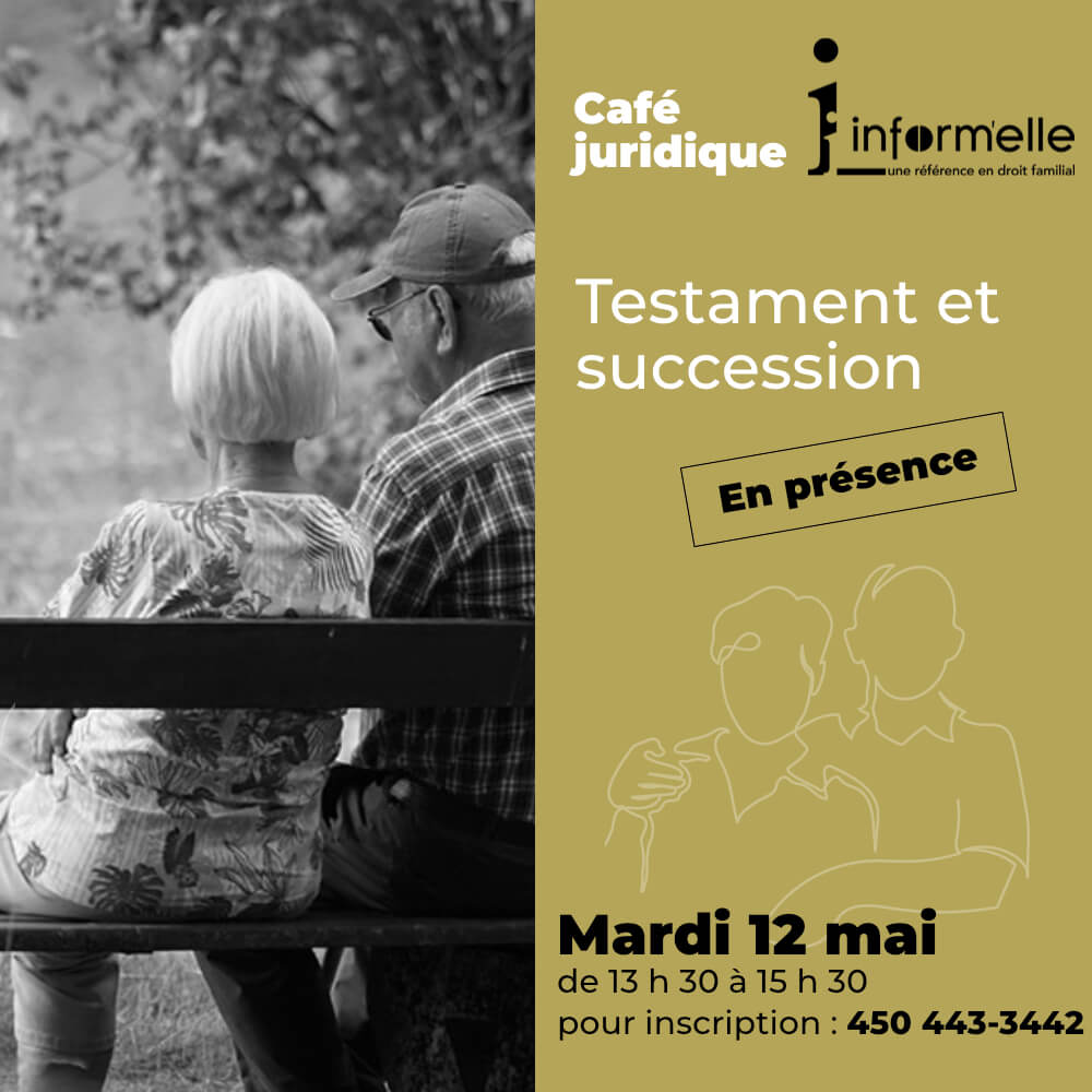Image de l'article Café juridique en droit de la famille sur le testament et la succession