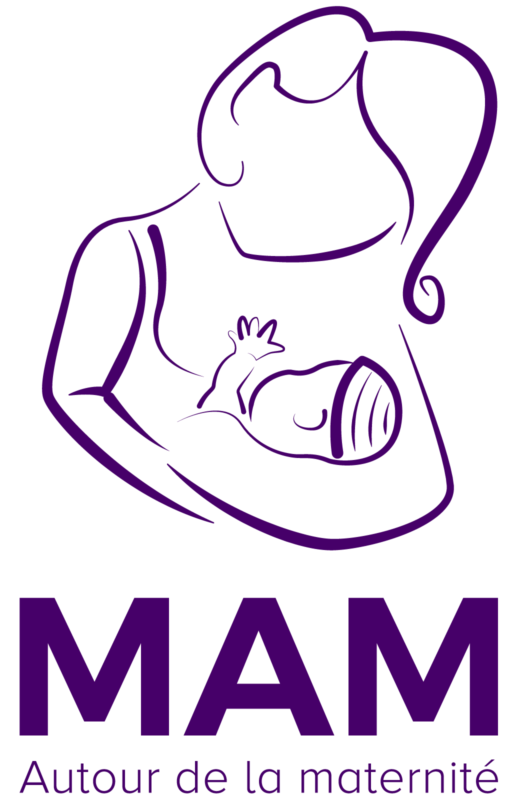 Logo de MAM autour de la maternité