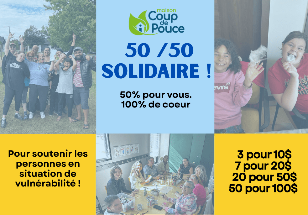 Image de l'article Moitié-moitié de la Maison Coup de Pouce