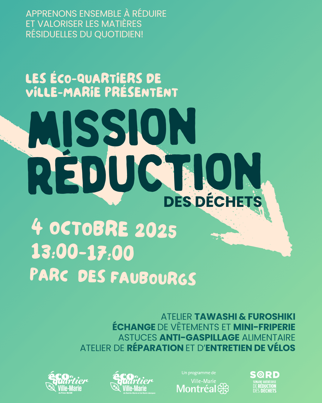 Image de l'article Mission Réduction des déchets : ateliers, échange de vêtements, kiosques