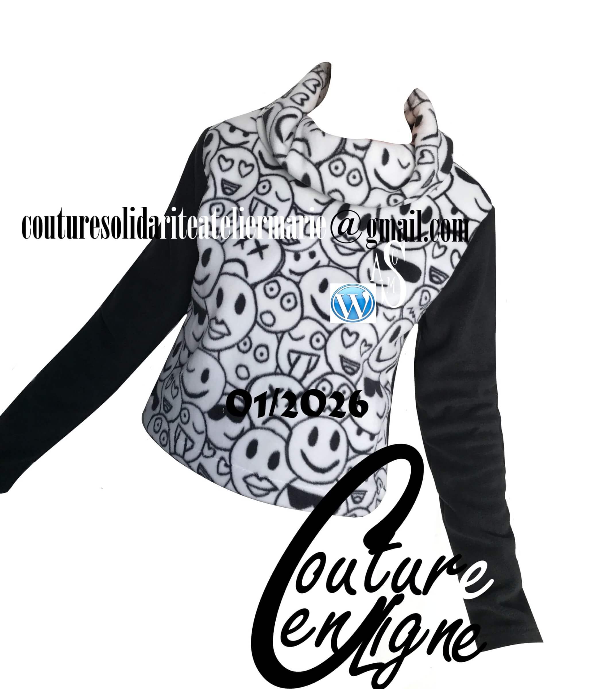 Image de l'article Stage de couture Femme en webinaire :  Pull Molleton Grand Col: séance gratuite d’infos