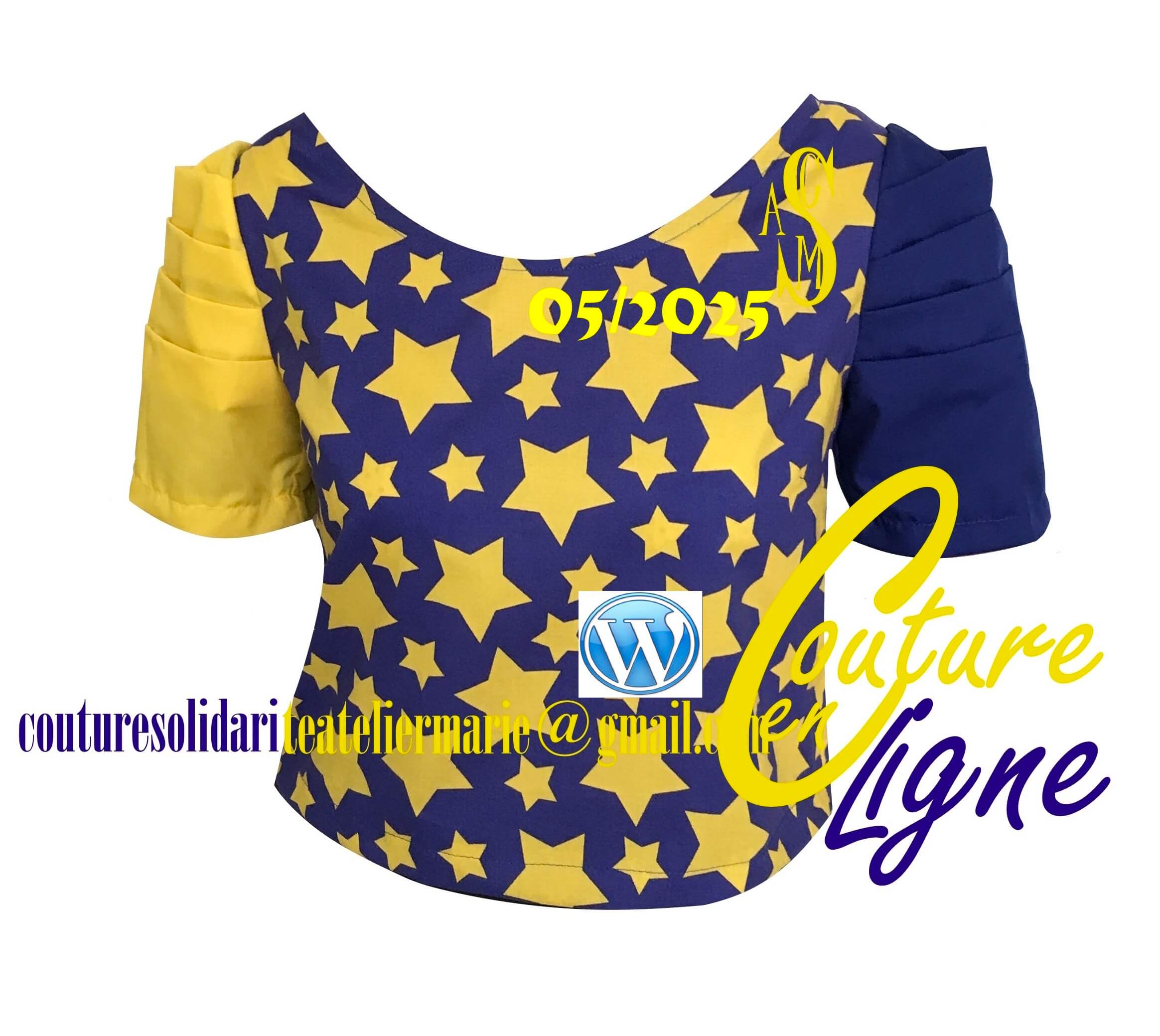 Image de l'article Stages de couture Femme en webinaire : Top Court Manches Plissées : Réunion infos gratuite