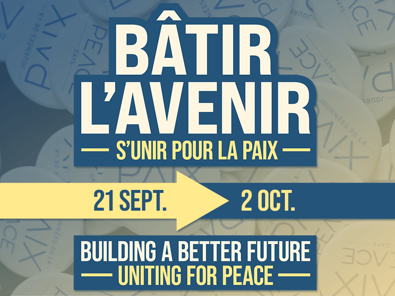 Image de l'article Journées de la paix 2026 | Peace Days 2026