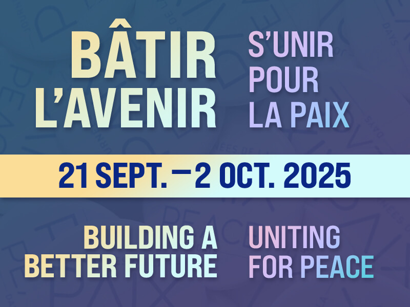 Image de l'article Journées de la paix 2025 | Peace Days 2025