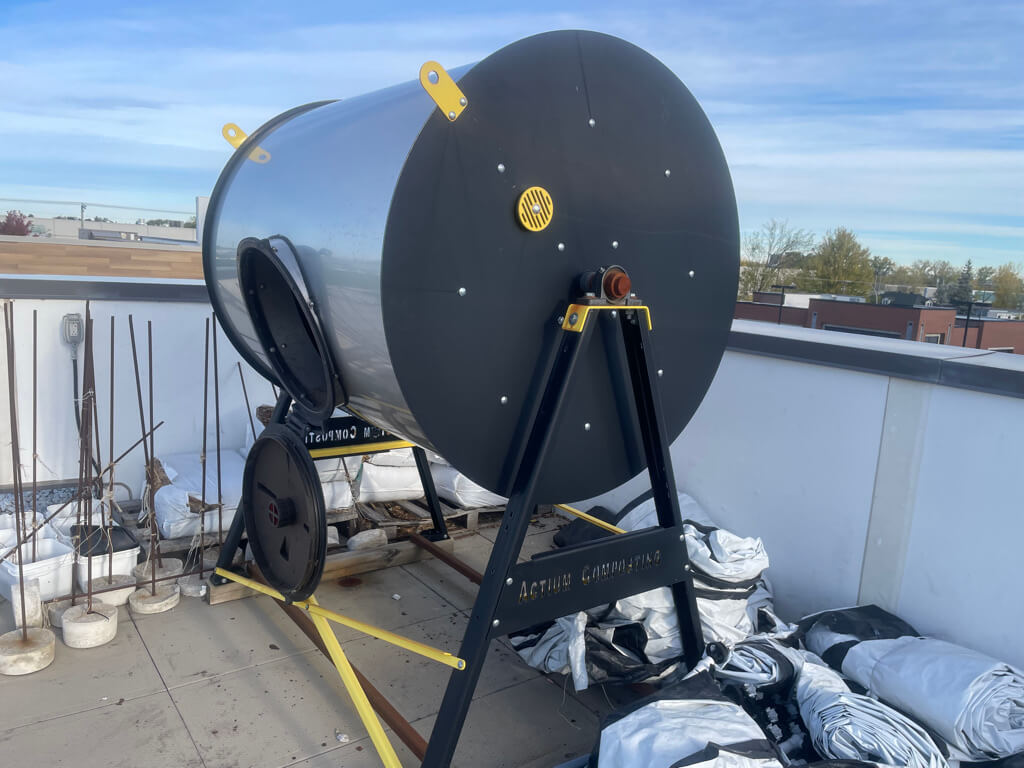 Image de l'article À vendre : composteur industriel rotatif Actium – performant et en bon état