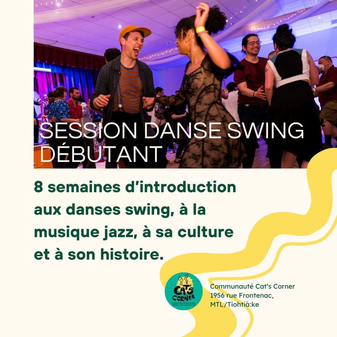 Image de l'article Session de cours de danses swing débutant