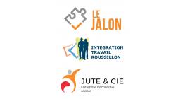 Logo de SEMO Le Jalon, Jute & Cie et Intégration Travail Roussillon