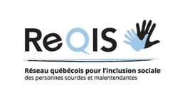 Logo de Le Réseau Québécois pour l’Inclusion Sociale des personnes sourdes et malentendantes