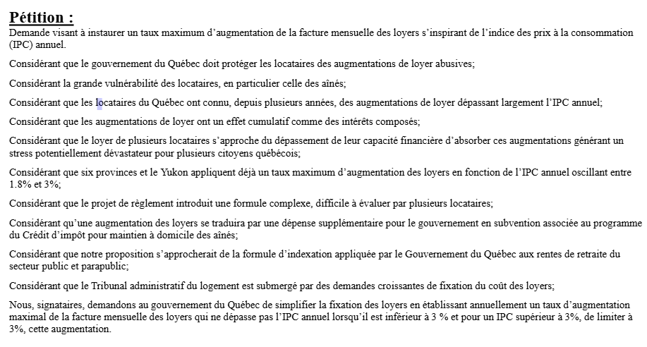 Image de l'article Une action collective pour un coût du loyer abordable