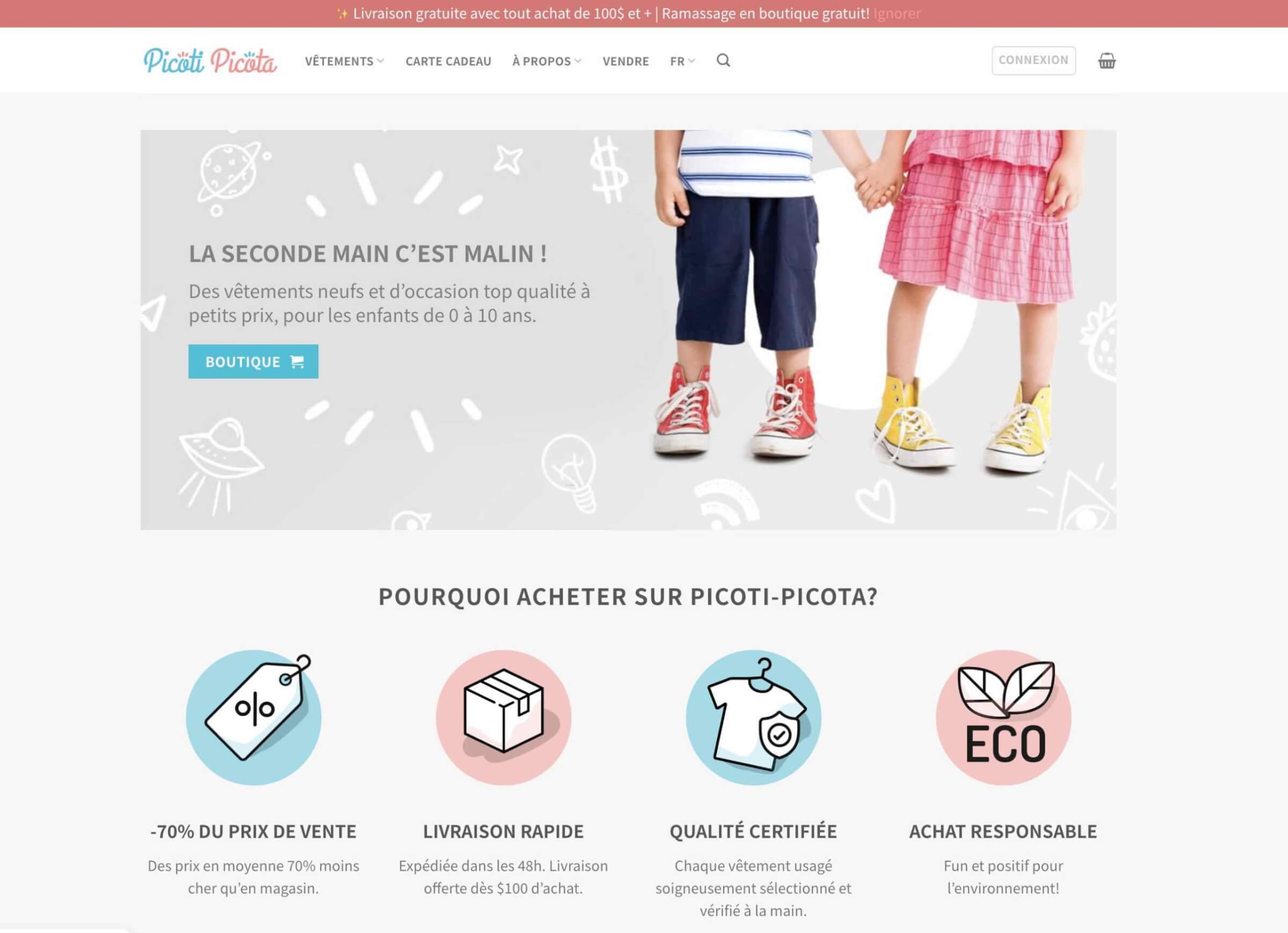 Image de l'article Boutique en ligne vêtements et accessoires 0-10ans