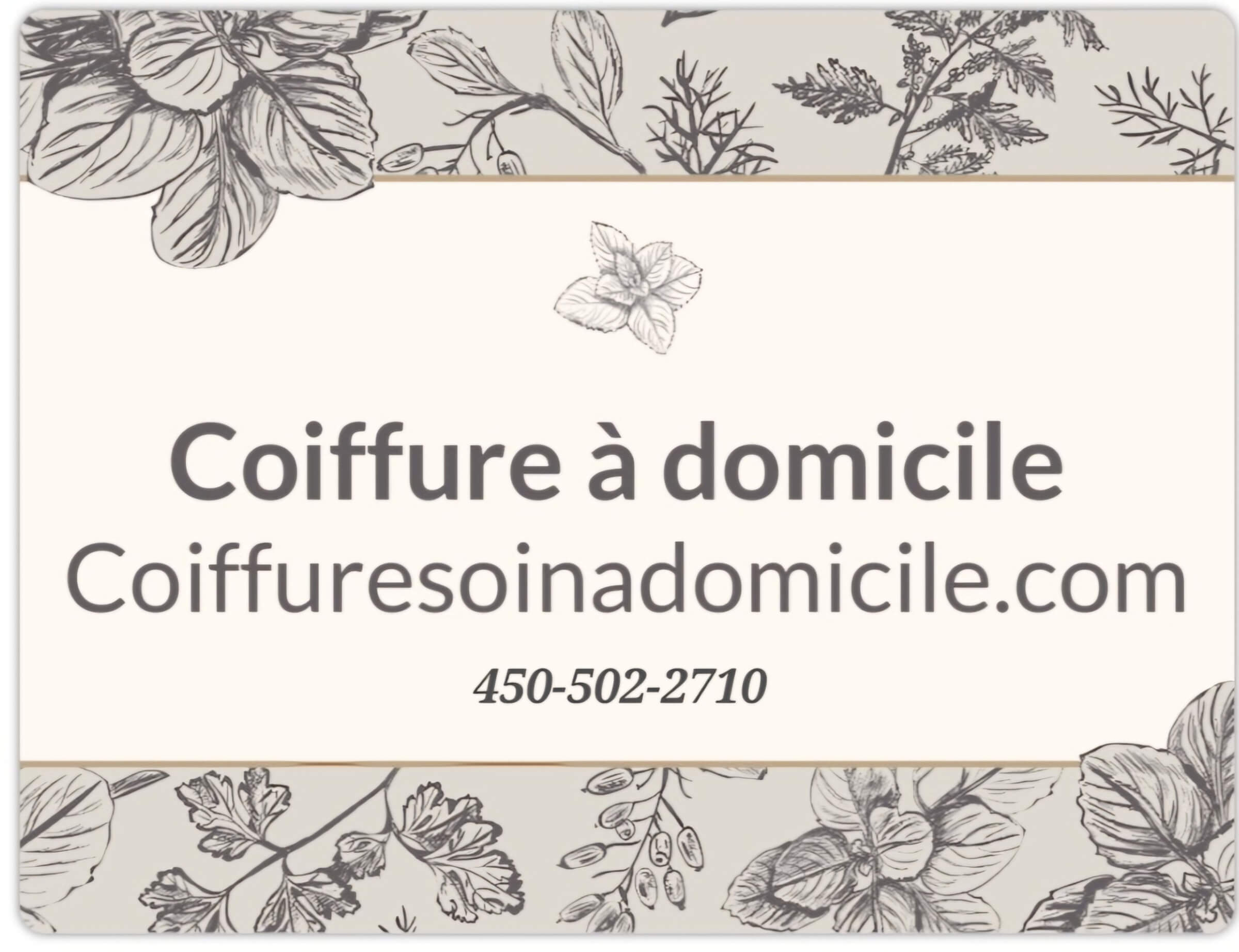 Logo de Coiffure & soin a domicile